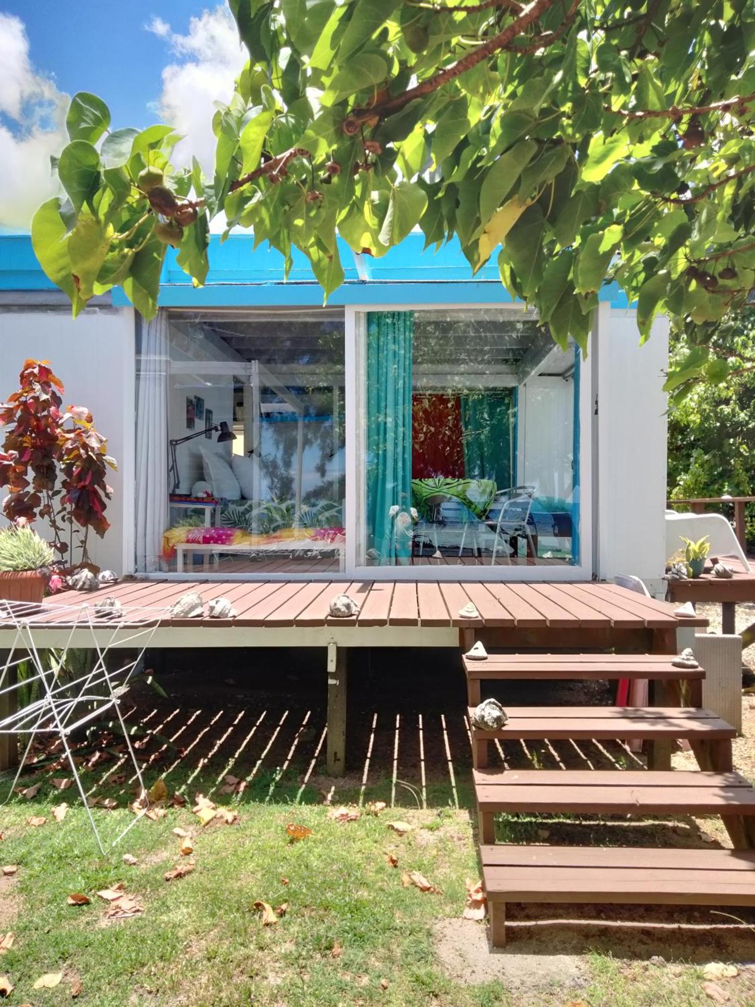 Bungalow Vue Lagon 180 Degre, La Maison Bleue Moorea Extérieur photo