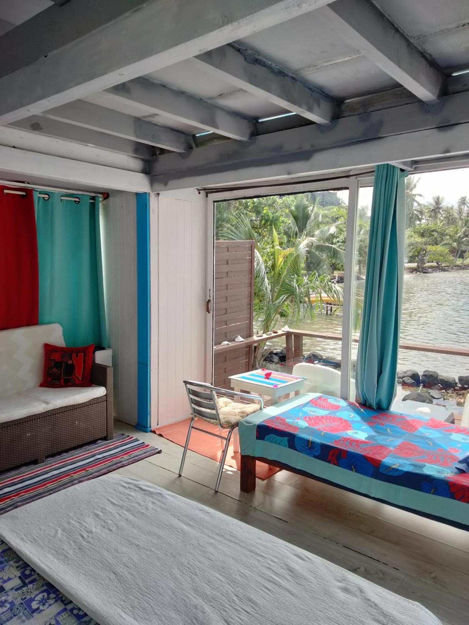 Bungalow Vue Lagon 180 Degre, La Maison Bleue Moorea Extérieur photo