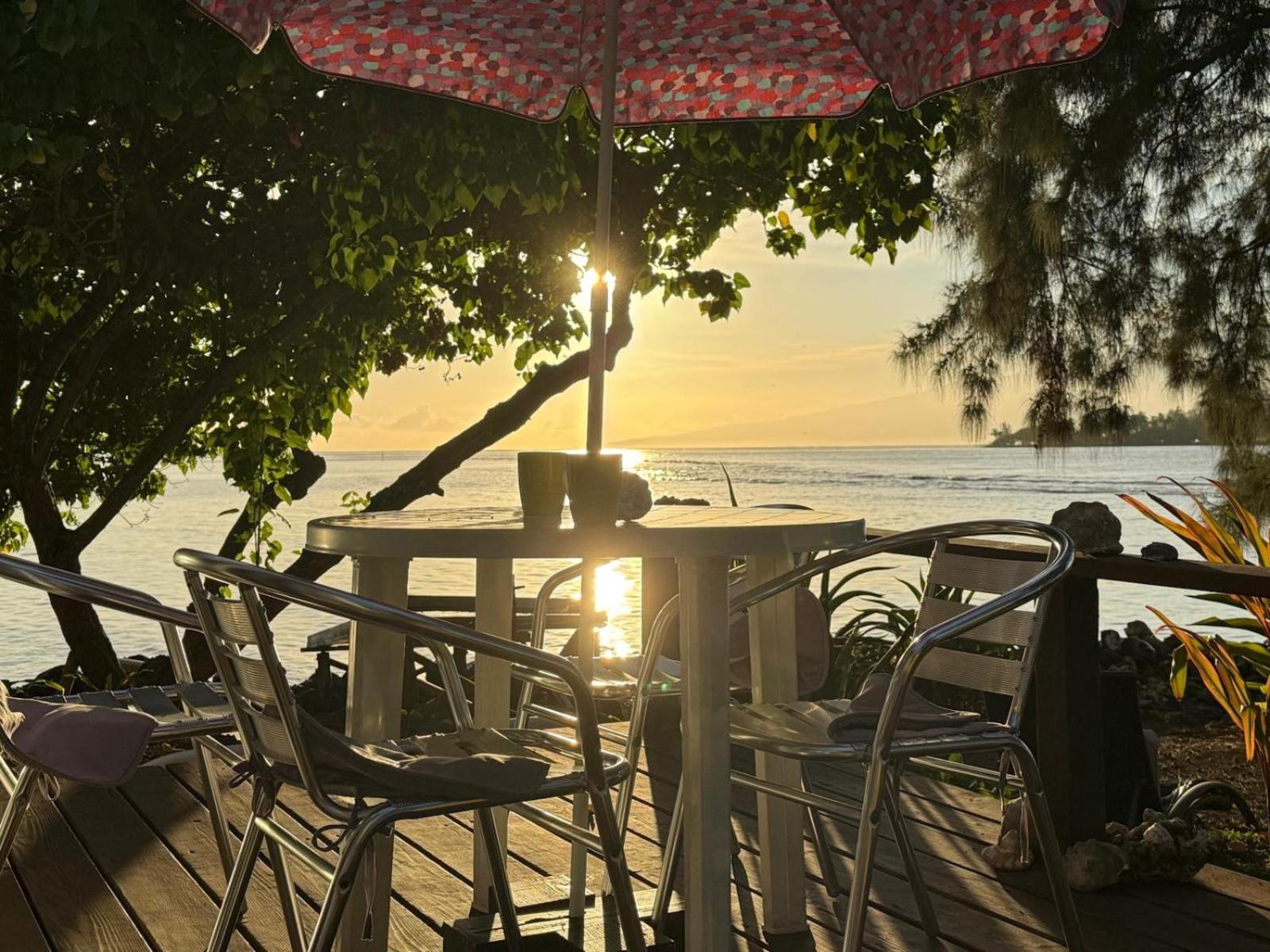 Bungalow Vue Lagon 180 Degre, La Maison Bleue Moorea Extérieur photo