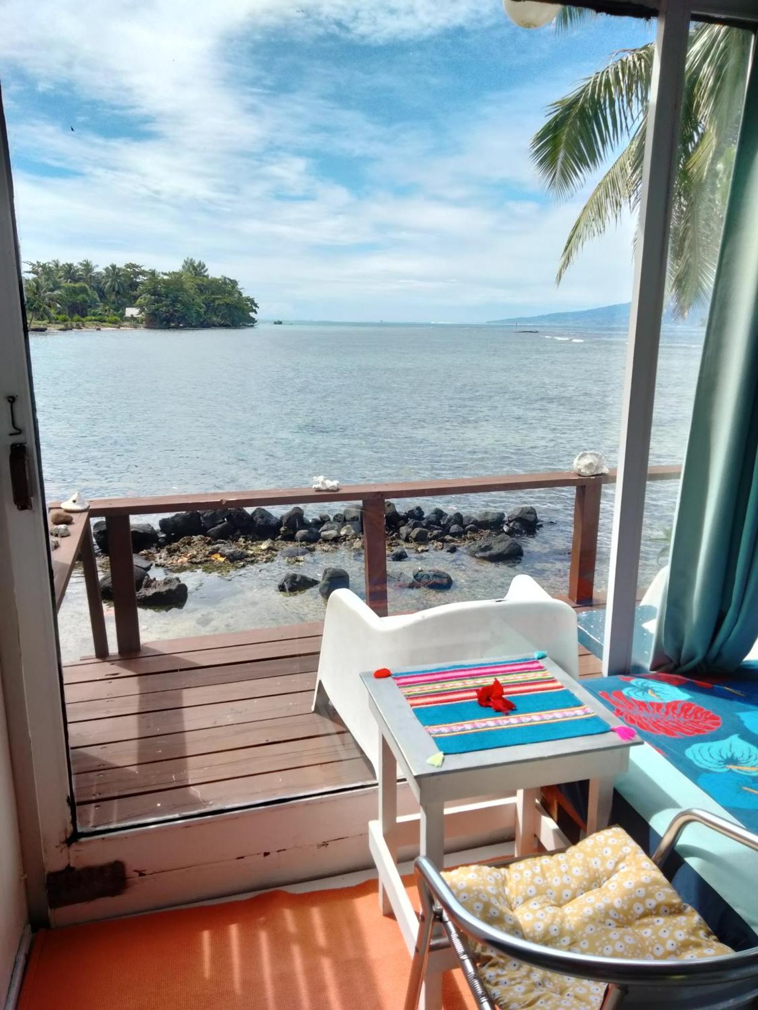 Bungalow Vue Lagon 180 Degre, La Maison Bleue Moorea Extérieur photo